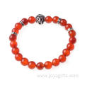 Natural Stone Bracelets Agate Beads with Lion